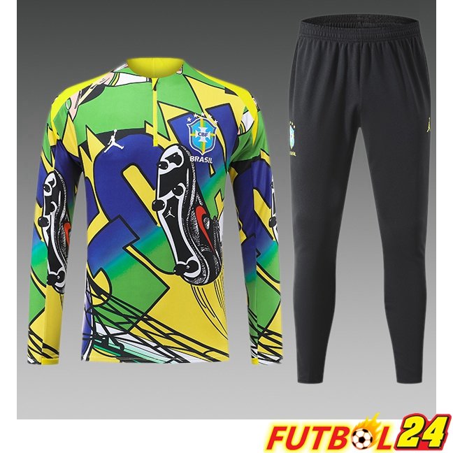 Chandal Equipos De Futbol Brasil Ninos Amarillo Verde 2026/2027