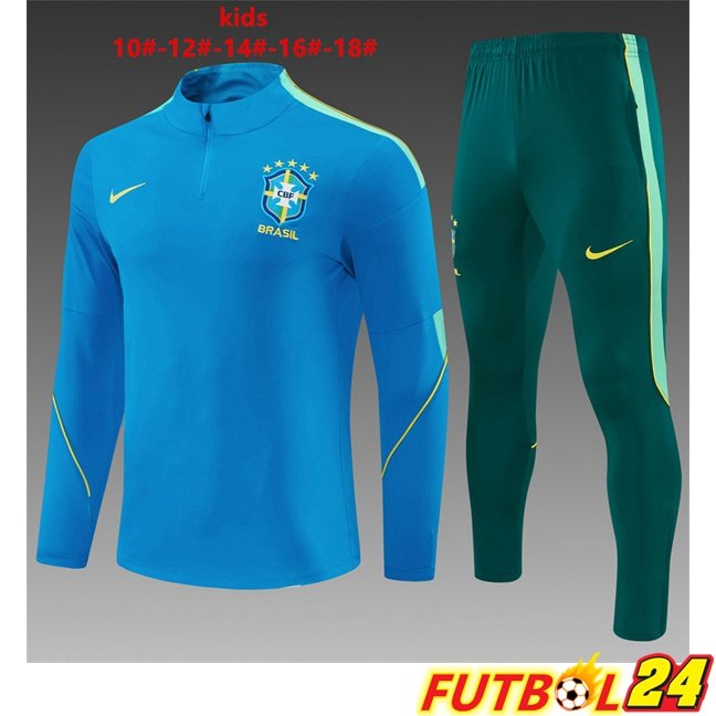 Chandal Equipos De Futbol Brasil Ninos Azul 2026/2027