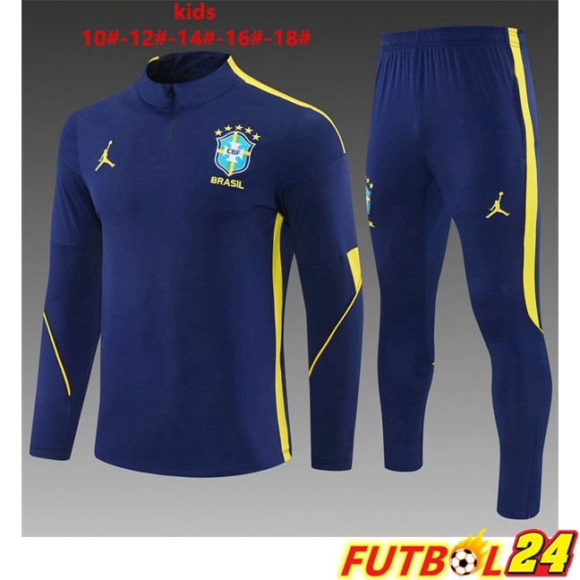 Chandal Equipos De Futbol Brasil Ninos Azul Real 2026/2027