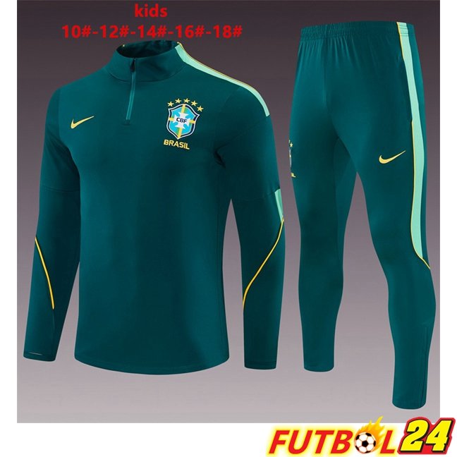 Chandal Equipos De Futbol Brasil Ninos Verde 2026/2027