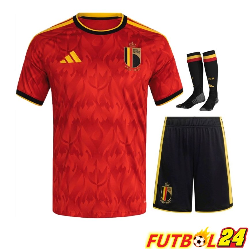 Camiseta Bélgica Primera (Cortos + Calcetines) Copa Del Mundo 2026