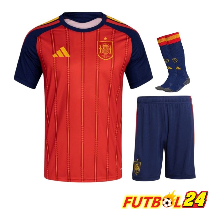 Camiseta España Primera (Cortos + Calcetines) Copa Del Mundo 2026
