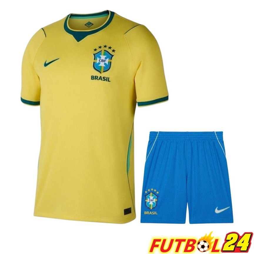 Camiseta Brasil Primera + Cortos Copa Del Mundo 2026