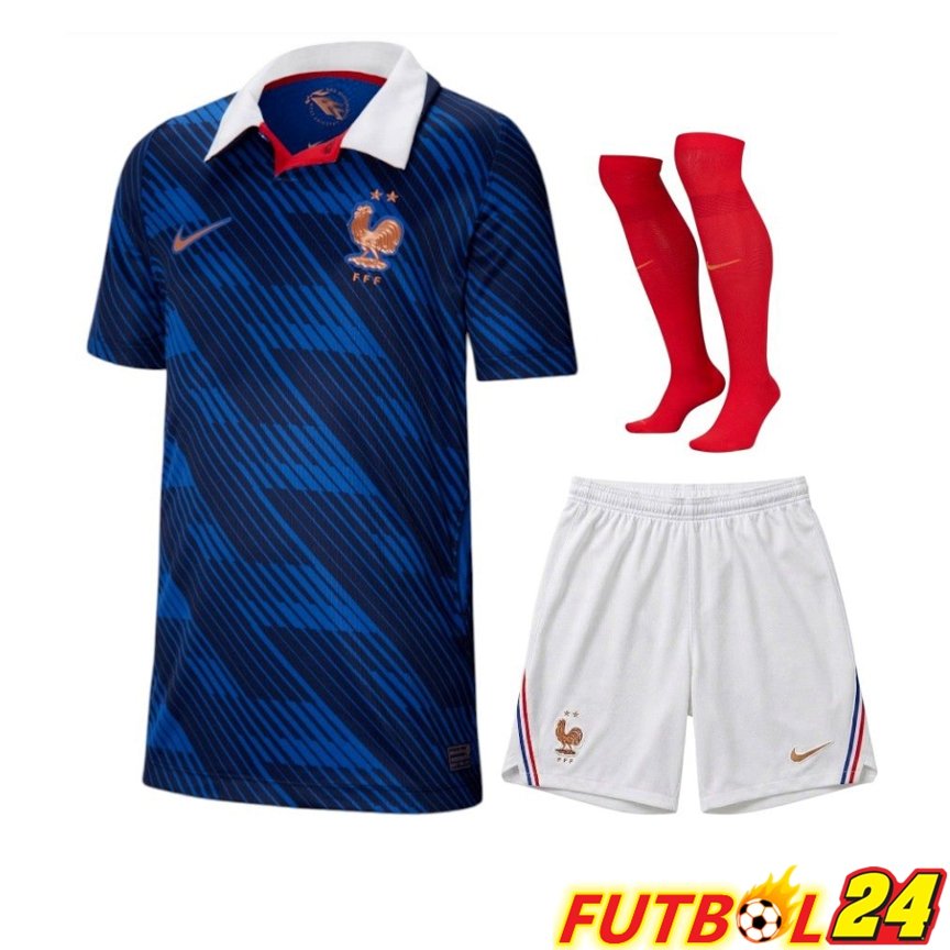 Camiseta Francia Primera (Cortos + Calcetines) Copa Del Mundo 2026