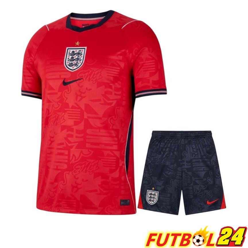 Camiseta Inglaterra Segunda + Cortos Copa Del Mundo 2026