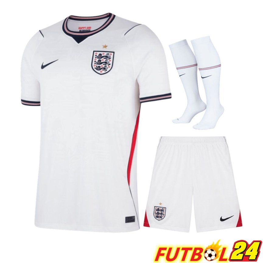 Camiseta Inglaterra Primera (Cortos + Calcetines) Copa Del Mundo 2026