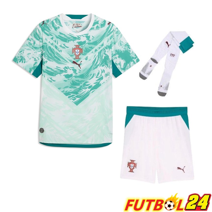 Camiseta Portugal Segunda (Cortos + Calcetines) Copa Del Mundo 2026