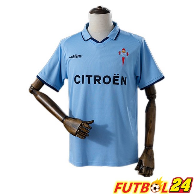 Camisetas De Futbol Celta Vigo UEFA Cup Retro Primera Azul 2001-2002