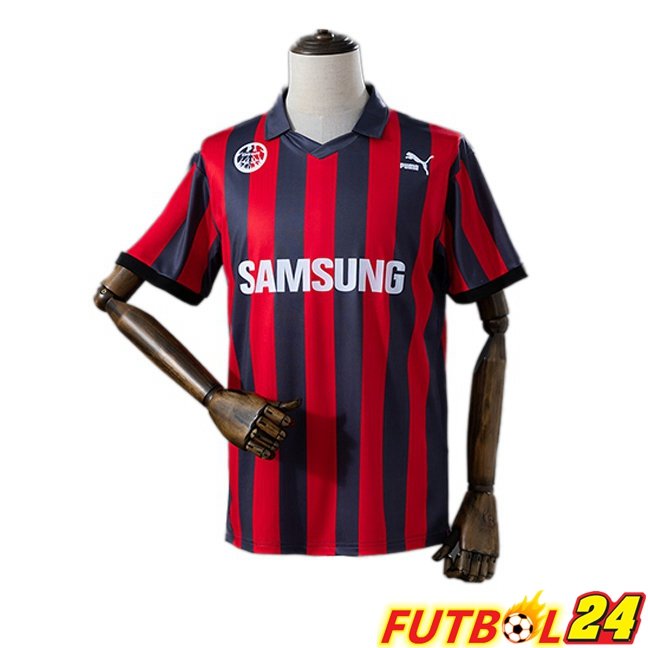 Camisetas De Futbol Eintracht Frankfurt Retro Primera Rojo Negro 1991-1992