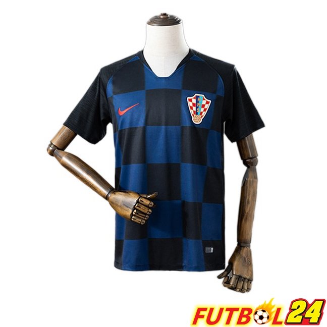 Camisetas De Futbol Croacia Retro Segunda Azul Real 2018