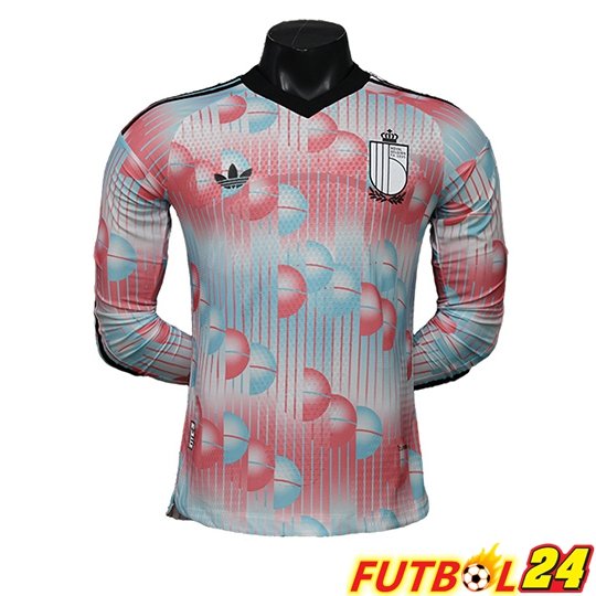 Camisetas De Futbol Bélgica Segunda Manga Larga Copa Del Mundo 2026
