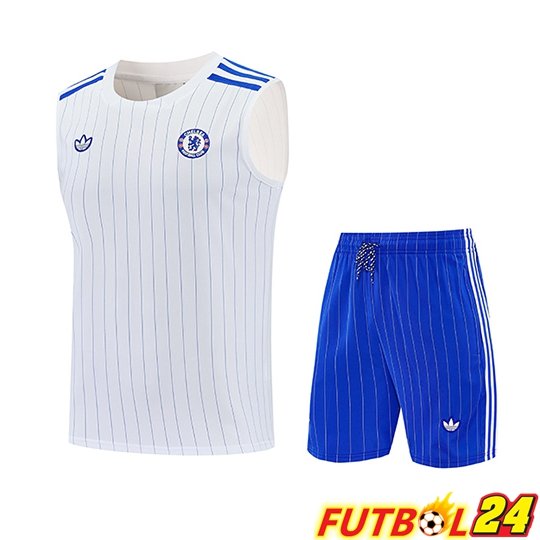 Chalecos De Futbol FC Chelsea Blanco/Azul 2026/2027