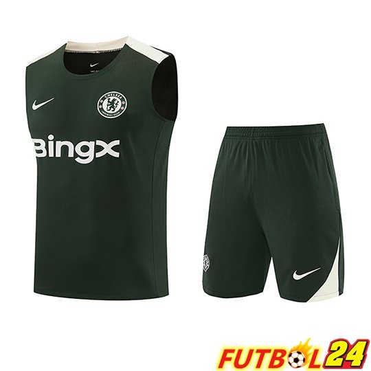 Chalecos De Futbol FC Chelsea Verde/Beige 2026/2027