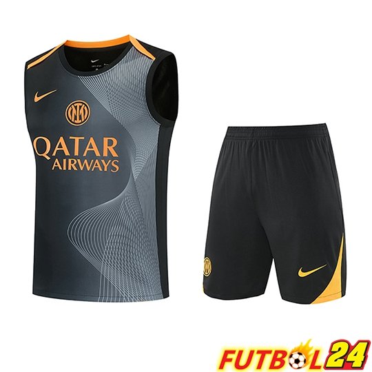 Chalecos De Futbol Inter Milan Negro/Naranja 2026/2027