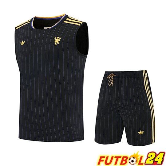 Chalecos De Futbol Manchester United Negro/Amarillo 2026/2027