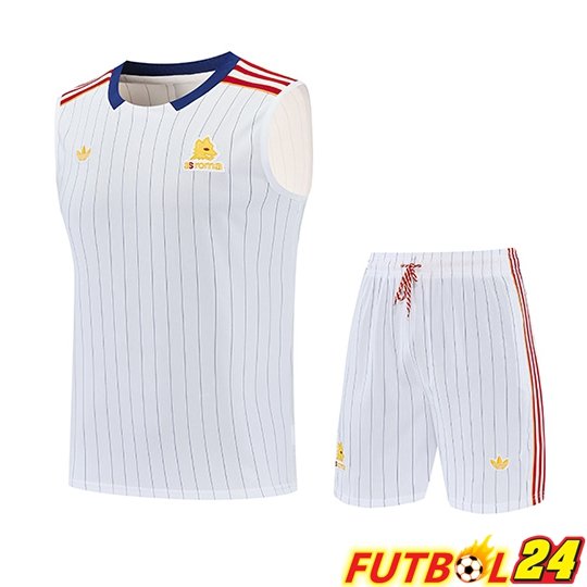 Chalecos De Futbol AS Roma Blanco/Rojo 2026/2027