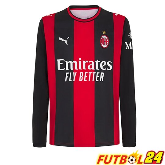 Camisetas De Futbol AC Milan Primera Manga Larga 2026/2027