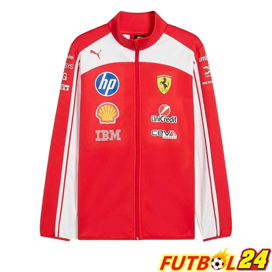 Chaqueta F1 Scuderia Ferrari Team Rojo/Blanco 2026