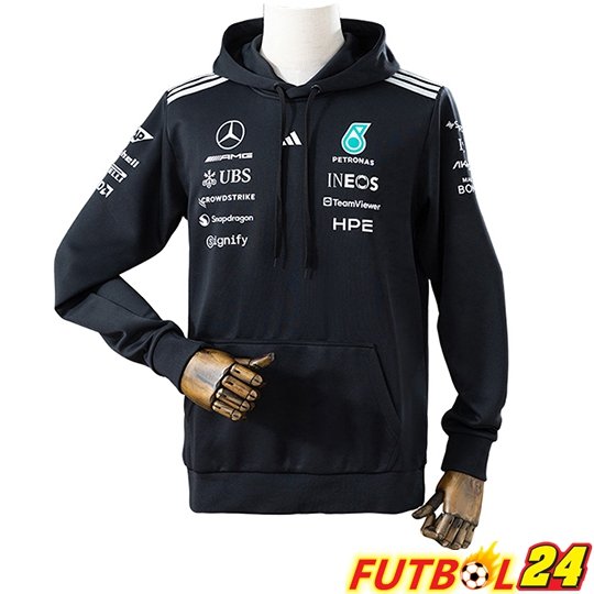Sweatshirt Capuche F1 Mercedes Benz Team Negro 2026