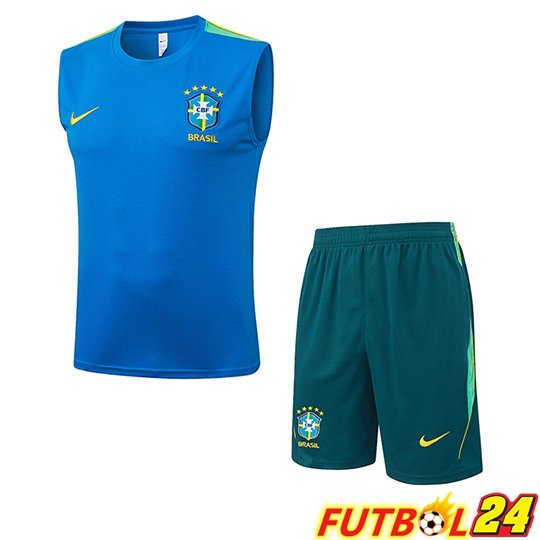 Chalecos De Futbol Brasil Azul/Verde 2026/2027