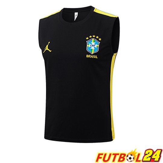 Chalecos De Futbol Brasil Negro/Amarillo 2026/2027
