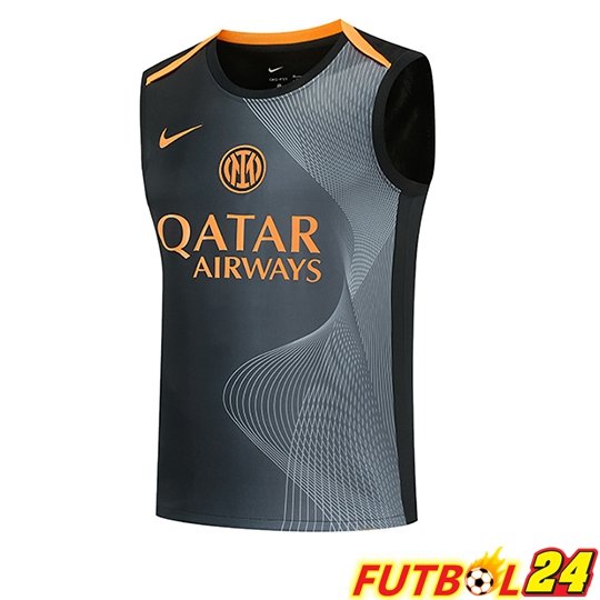 Chalecos De Futbol Inter Milan Negro/Naranja 2026/2027