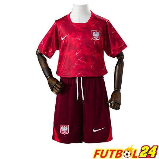 Camisetas De Futbol Polonia Ninos Segunda 2026/2027