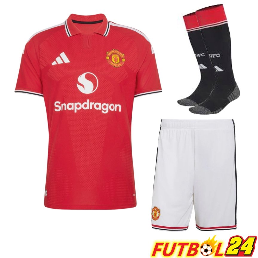 Camiseta Manchester United Primera (Cortos + Calcetines) 2026/2027