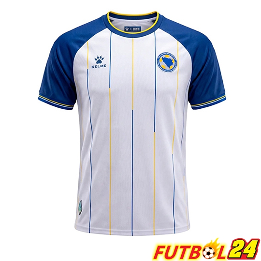 Camisetas De Futbol Bosnia Y Herzegovina Segunda Blanco Azul 2026/2027