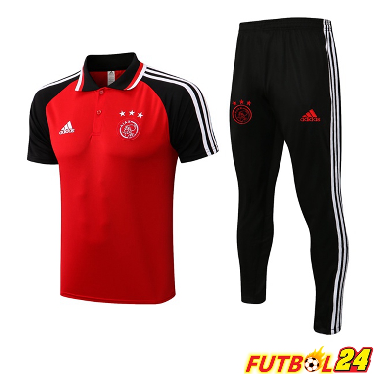 Camiseta Polo AFC Ajax + Pantalones Rojo 2021/2022