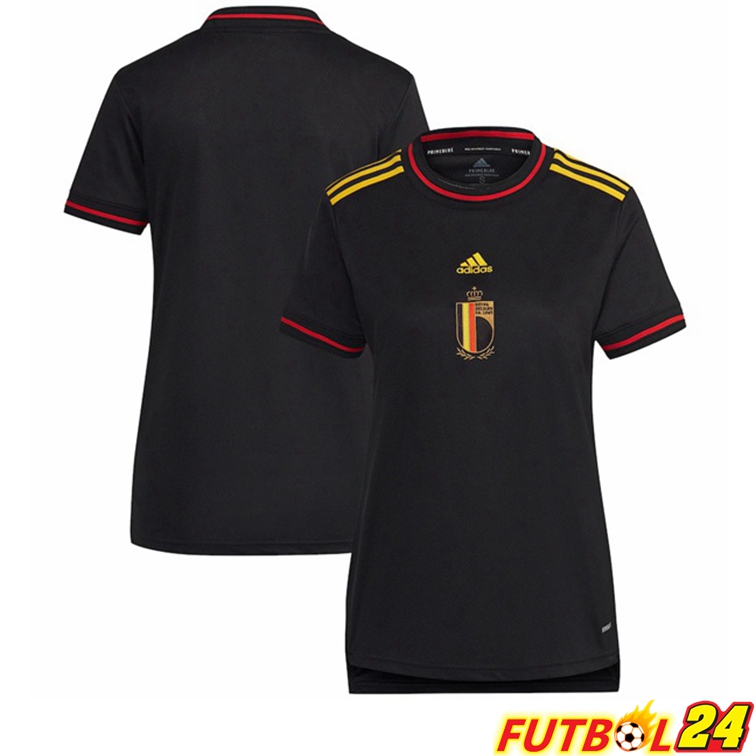 Camisetas Futbol Bélgica Mujer Primera Negro Euro Féminin 2022