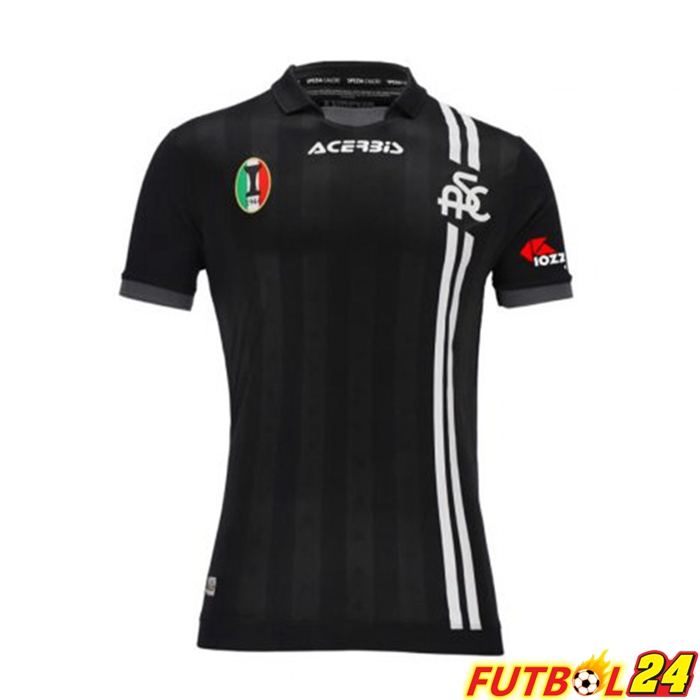 Camiseta Futbol Spezia Calcio Alternativo Negro 21/22