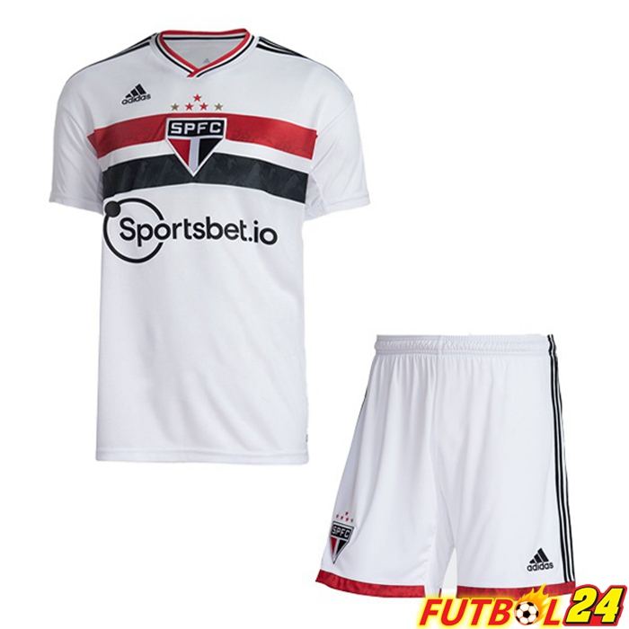 Primera Camiseta Sao Paulo FC Niño Blanco 2022/2023