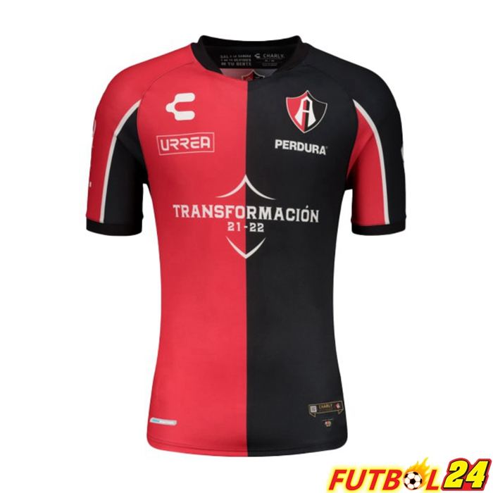 Camiseta Atlas FC Titular Rojo Negro 2021/22