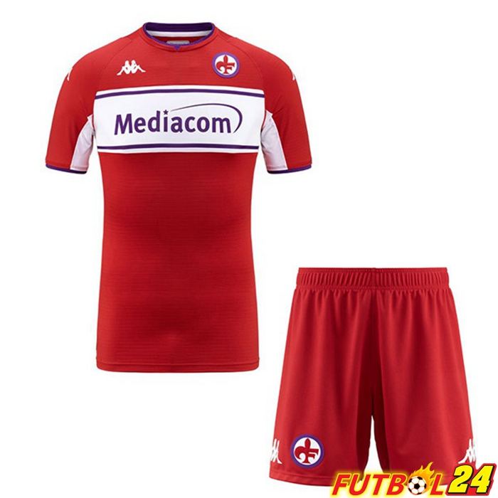 Camiseta Futbol ACF Fiorentina Niños Cuatro 21/22