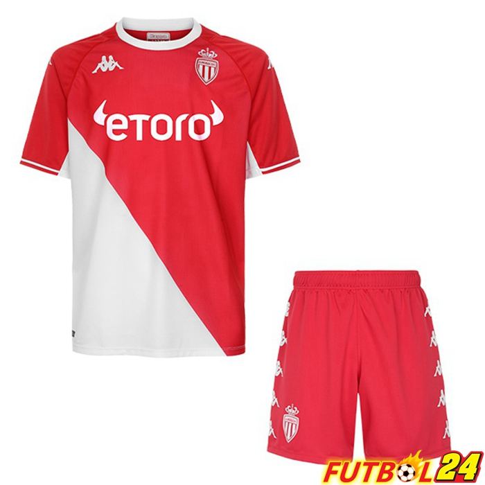 Camiseta Futbol AS Monaco Niños Titular 21/22