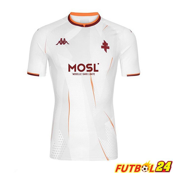 Camiseta Futbol FC Metz Alternativo Blanca 21/22