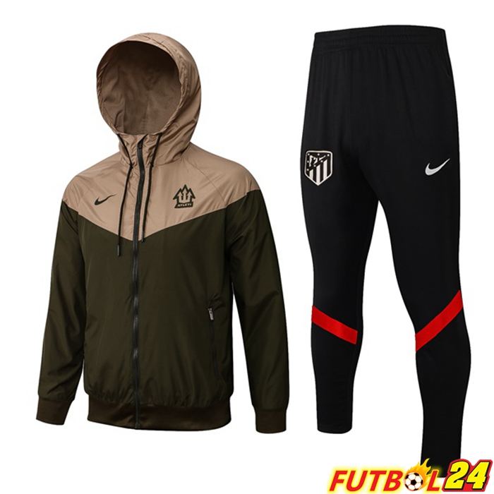 Chandal Entrenamiento - Rompevientos Atletico Madrid Verde Oscuro 2021 2022