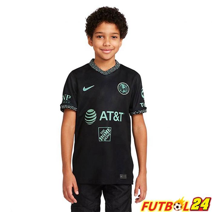 Tercera Camiseta Club America Niño Negro 2022/2023