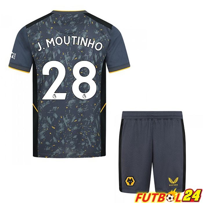 Camiseta Wolverhampton (J. MOUTINHO 28) Niños Alternativo Azul 2021/22