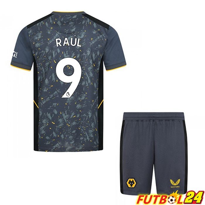 Camiseta Wolverhampton (RAUL 9) Niños Alternativo Azul 2021/22