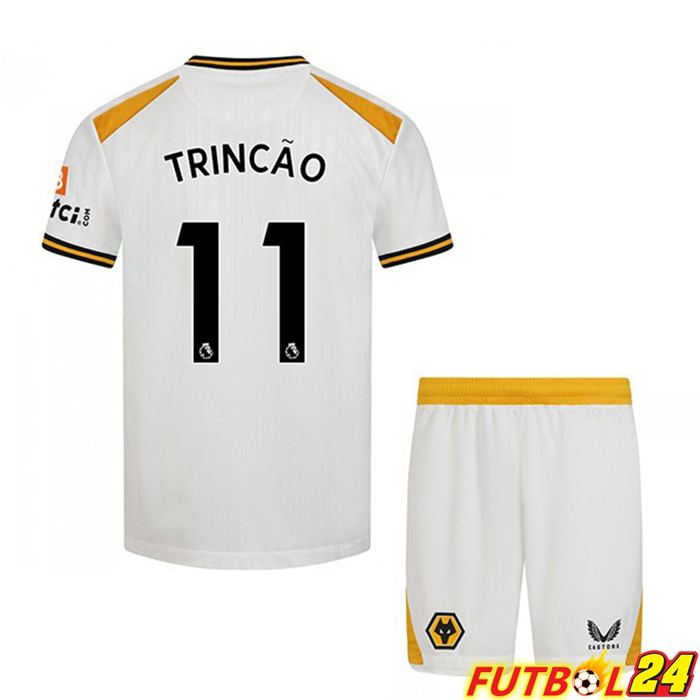 Camiseta Wolverhampton (TRINCÃO 11) Niños Tercero Blanca 2021/22