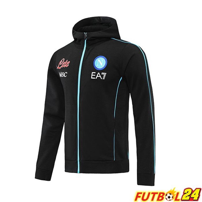Chaquetas Futbol SSC Napoli + Pantalones Negro 2021 2022