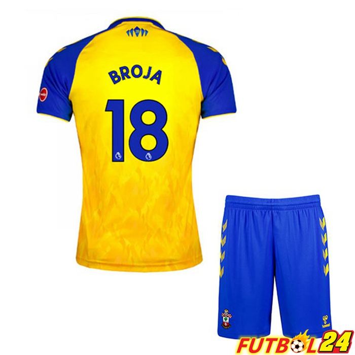 Camiseta Southampton FC (BROJA 18) Niños Alternativo Amarillo 2021/22