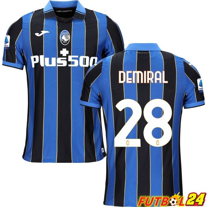 Camiseta Atalanta（DEMIRAL 28）Titular Azul/Negro 2021/2022