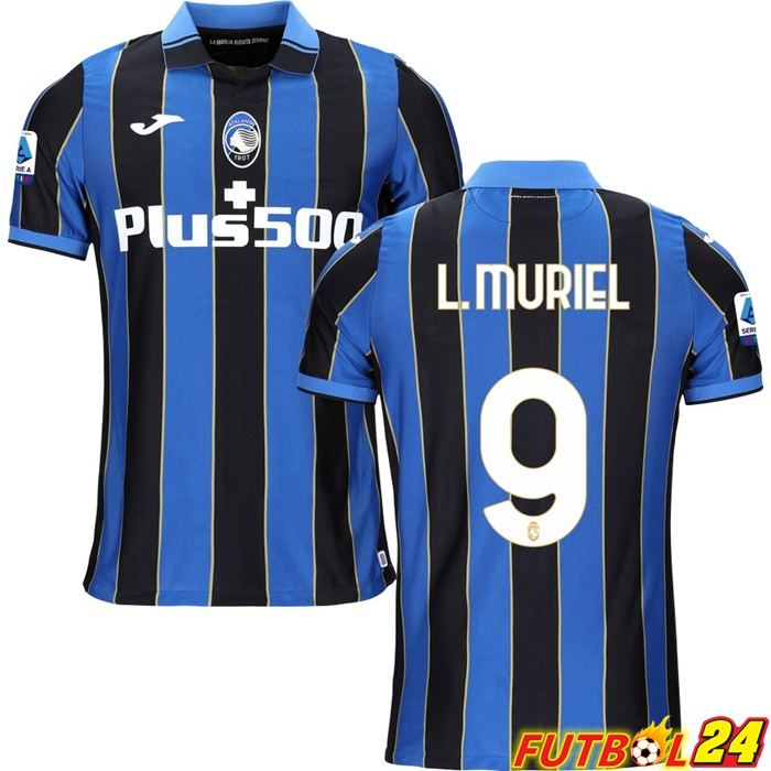 Camiseta Atalanta（L.MURIEL 9）Titular Azul/Negro 2021/2022