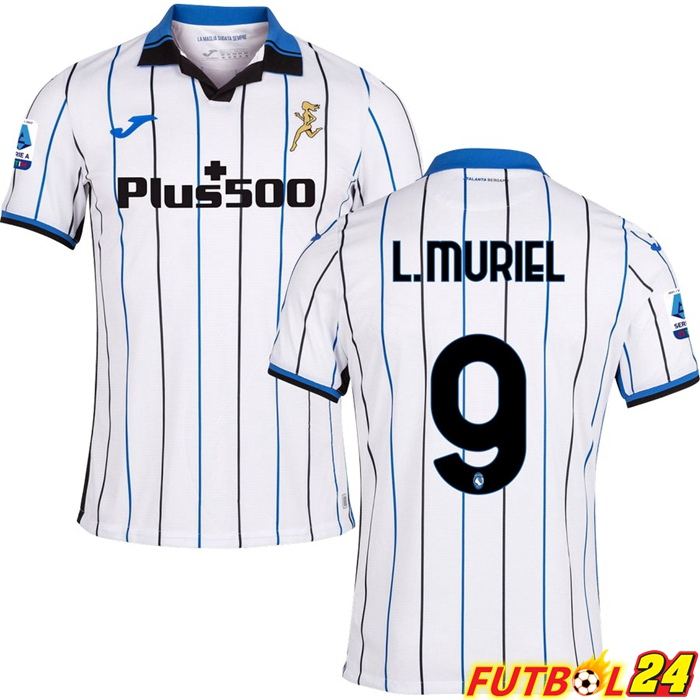 Camiseta Atalanta（L.MURIEL 9）Alternativo Blanca 2021/2022