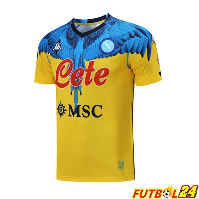 Camiseta Entrenamiento SSC Napoli Amarillo 2021/2022