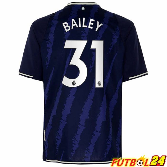 Camiseta Aston Villa (Bailey 31) Tercero Azul 2021/22