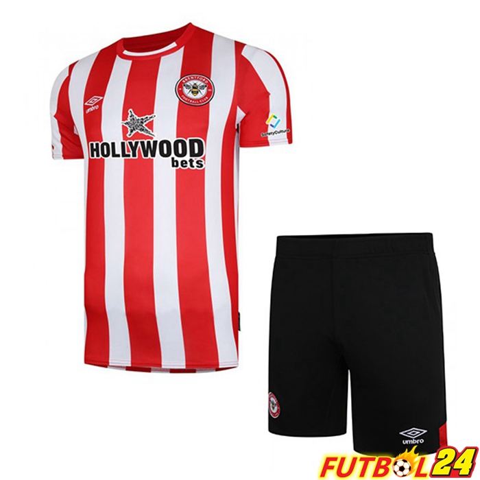 Camiseta Brighton Niños Titular Rojo/Blanca 2021/22